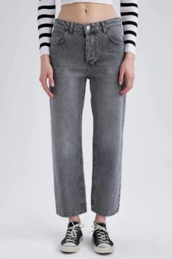 DeFacto Boyfriend Jean Bilek Boy %100 Pamuk Pantolon