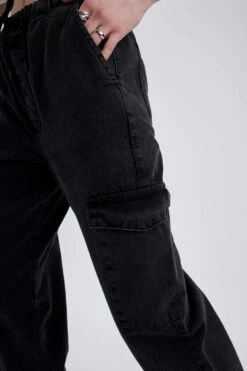 DeFacto Kargo Jogger Jean Bilek Boy %100 Pamuk Pantolon -Tunik Style A1062AX 23SP NM36 04 01