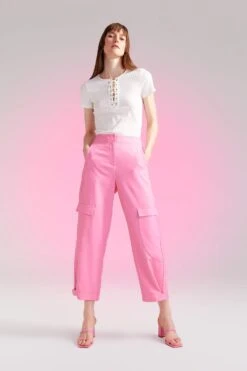 DeFacto Straight Fit Kargo Uzun Krep Pantolon -Tunik Style A1153AX 23SM PN126 04 03