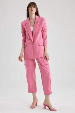 DeFacto Straight Fit Kargo Uzun Krep Pantolon -Tunik Style A1153AX 23SM PN126 06 03