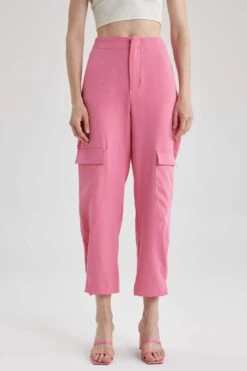 DeFacto Straight Fit Kargo Uzun Krep Pantolon -Tunik Style A1153AX 23SM PN126 07 03