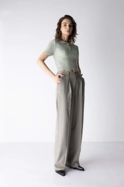 DeFacto Geniş Paça Kumaş Pantolon -Tunik Style A1919AX 23SM GN497 03 04