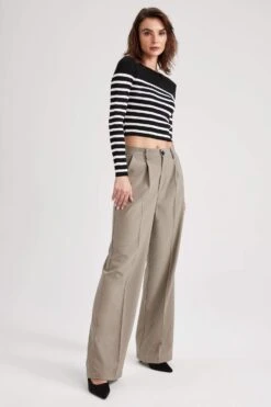 DeFacto Geniş Paça Kumaş Pantolon -Tunik Style A1919AX 23SM GN497 04 04