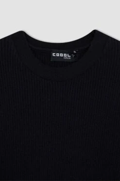 DeFacto Coool Slim Fit Bisiklet Yaka Triko Kazak -Tunik Style A2057AX 23AU BK27 07 01