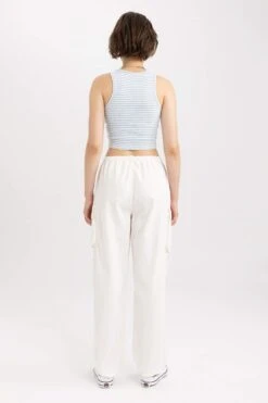 DeFacto Paraşüt Poplin %100 Pamuk Pantolon -Tunik Style A3160AX 23SP WT32 09 01