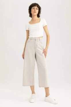 DeFacto Culotte Jean Bilek Boy %100 Pamuk Pantolon -Tunik Style A3478AX 23SM BN142 03 01