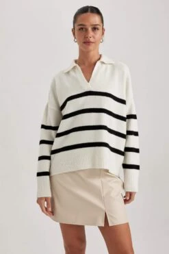 DeFacto Regular Fit Polo Yaka Kazak