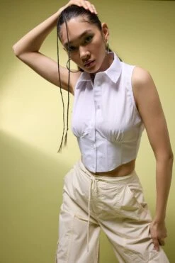 DeFacto Fitted Terry Cotton Kolsuz Gömlek -Tunik Style A4832AX 23SM WT61 04 02