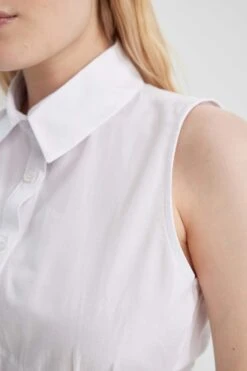 DeFacto Fitted Terry Cotton Kolsuz Gömlek -Tunik Style A4832AX 23SM WT61 09 02