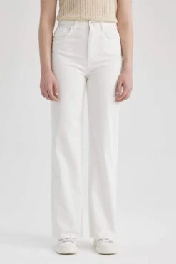 DeFacto 90's Wide Leg Jean Uzun %100 Pamuk Pantolon -Tunik Style A5152AX 23HS WT1 03 02