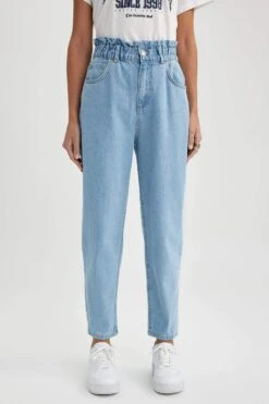 DeFacto Paperbag Jean Bilek Boy %100 Pamuk Pantolon