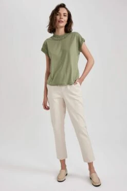 DeFacto Regular Chino Cepli Gabardin %100 Pamuk Pantolon -Tunik Style A5310AX 23SP ER224 04 02