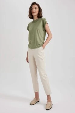 DeFacto Regular Chino Cepli Gabardin %100 Pamuk Pantolon -Tunik Style A5310AX 23SP ER224 06 02