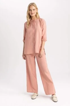 DeFacto Esnek Belli Geniş Paça Palazzo Pantolon 15 DeFacto Esnek Belli Geniş Paça Palazzo Pantolon -Tunik Style A5664AX 23SM BR478 04 02