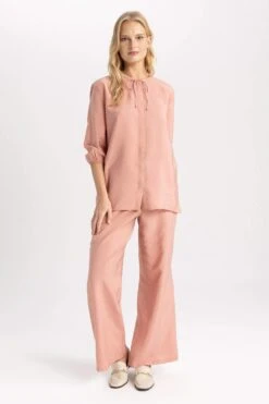 DeFacto Esnek Belli Geniş Paça Palazzo Pantolon 17 DeFacto Esnek Belli Geniş Paça Palazzo Pantolon -Tunik Style A5664AX 23SM BR478 06 02