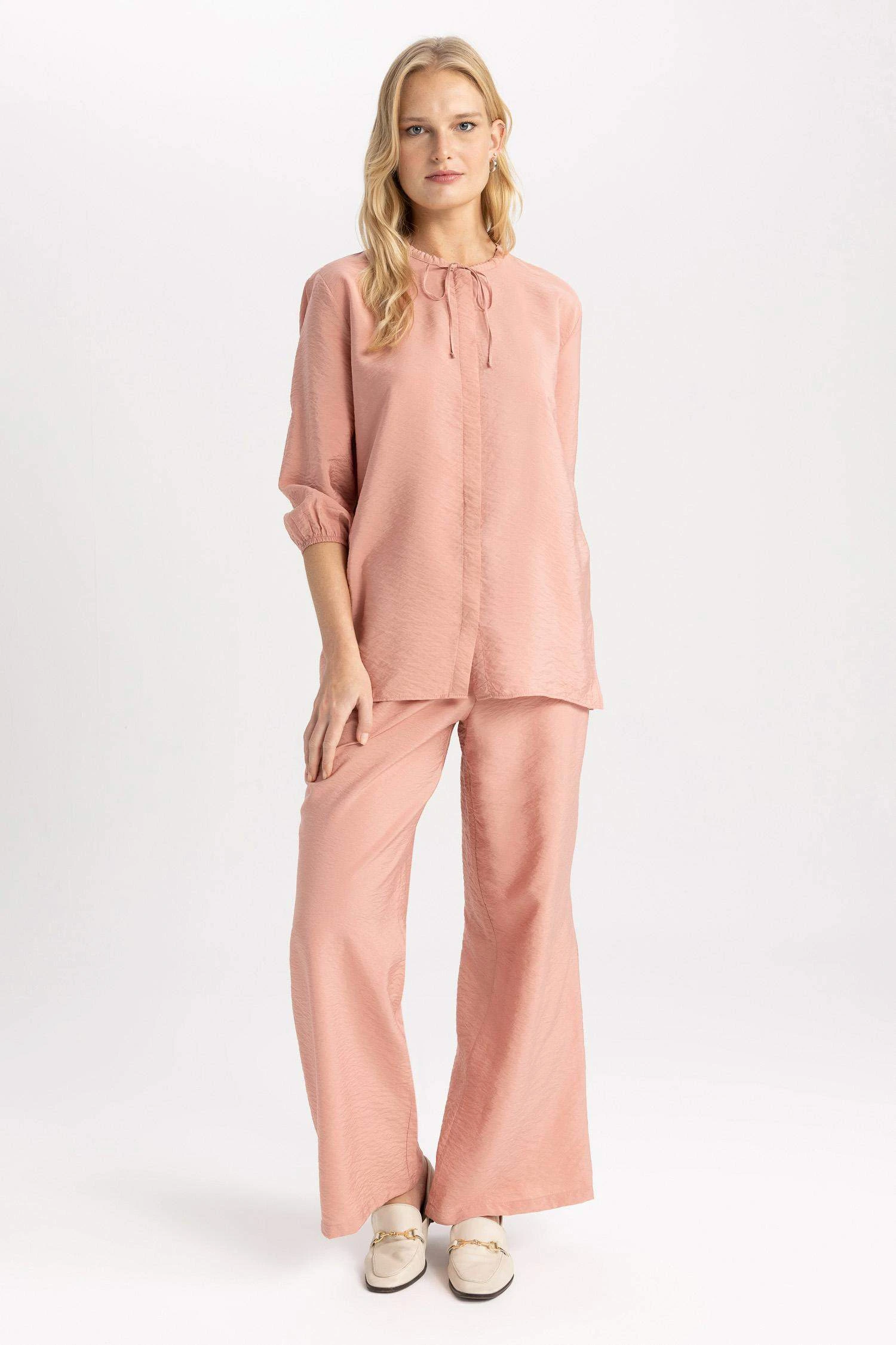 DeFacto Esnek Belli Geniş Paça Palazzo Pantolon 8 DeFacto Esnek Belli Geniş Paça Palazzo Pantolon – Bild 6