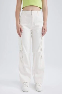 DeFacto Coool Straight Fit Kargo Gabardin %100 Pamuk Pantolon -Tunik Style A6265AX 23SM ER118 04 04
