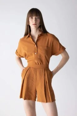 DeFacto Regular Fit Premium Kısa Kollu Gömlek