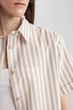 DeFacto Oversize Fit Kısa Kollu %100 Pamuk Gömlek -Tunik Style A6393AX 23SM ER105 07 02