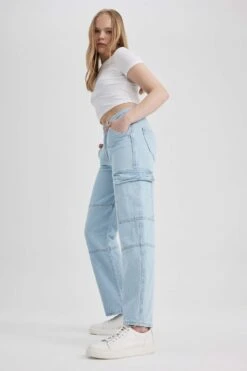 DeFacto Kargo Fit Jean Uzun %100 Pamuk Pantolon 13 DeFacto Kargo Fit Jean Uzun %100 Pamuk Pantolon -Tunik Style A6949AX 23HS NM39 04 01
