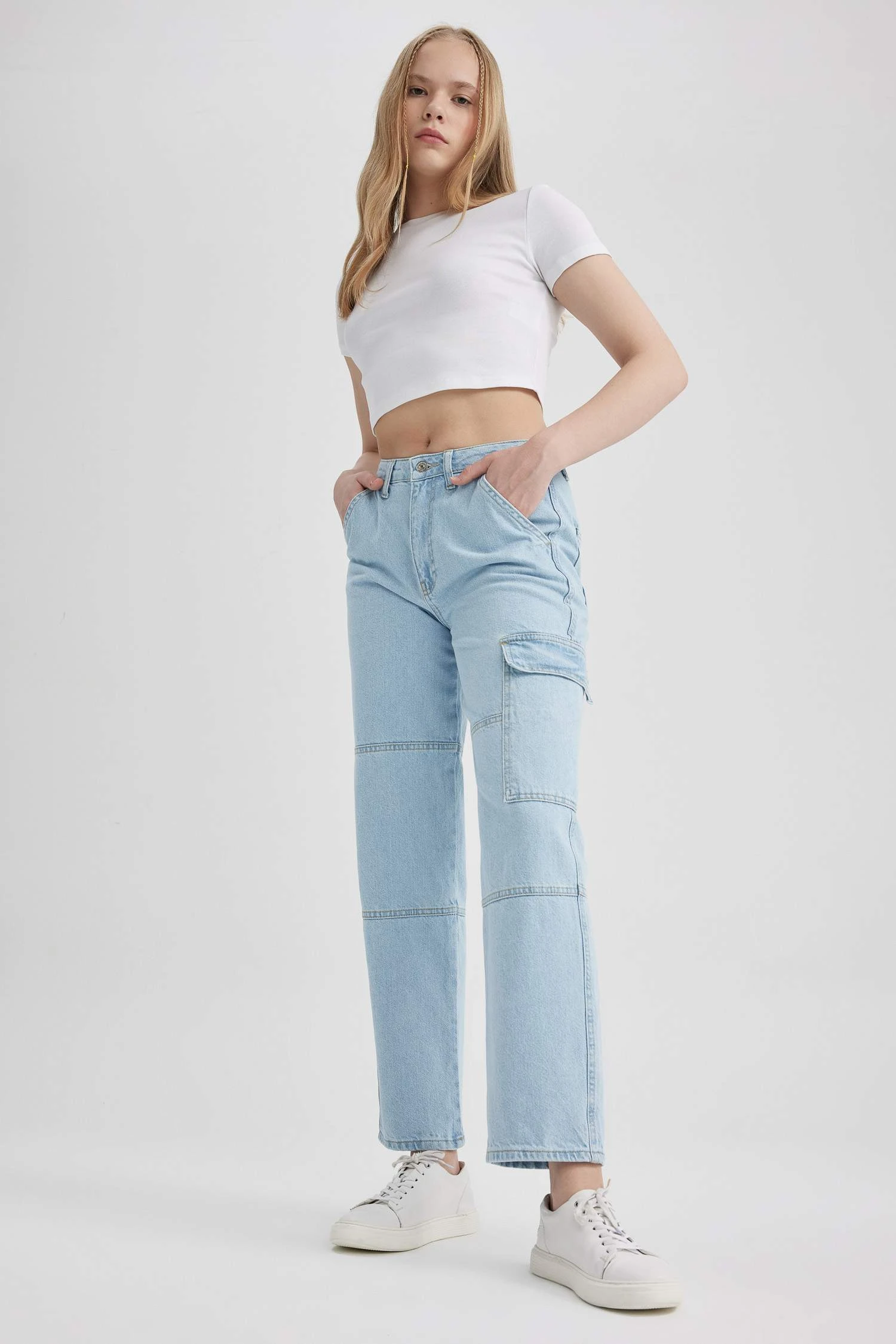 DeFacto Kargo Fit Jean Uzun %100 Pamuk Pantolon 8 DeFacto Kargo Fit Jean Uzun %100 Pamuk Pantolon – Bild 6