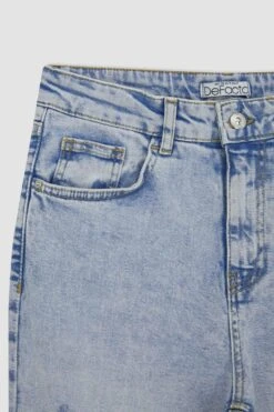 DeFacto Yırtık Detaylı Kesik Uç Paça Uzun Jean Pantolon -Tunik Style A7011AX 23HS NM39 09 01