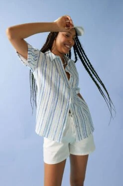 DeFacto Oversize Fit Baskılı Kısa Kollu Gömlek -Tunik Style A9133AX 23SM BE571 03 02