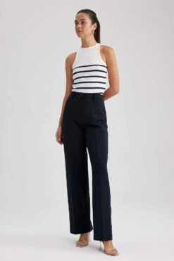 DeFacto Wide Leg Geniş Paça Uzun Boy Çift Yüzlü Pantolon