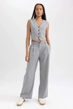 DeFacto Wide Leg Standart Pantolon -Tunik Style B0893AX 23AU GR28 04 02