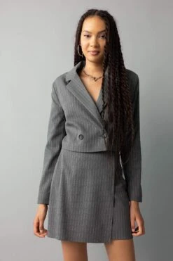 DeFacto Crop Blazer Ceket -Tunik Style B0895AX 23AU AR154 03 04