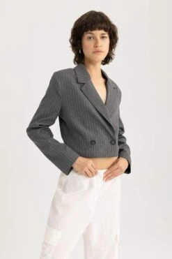 DeFacto Crop Blazer Ceket -Tunik Style B0895AX 23AU AR154 08 02