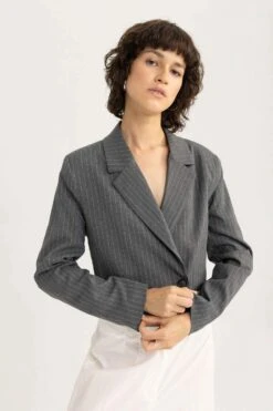 DeFacto Crop Blazer Ceket -Tunik Style B0895AX 23AU AR154 09 02