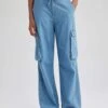 DeFacto Straight Fit Kargo Uzun Jean Pantolon -Tunik Style B1895AX 23HS NM28 01 01