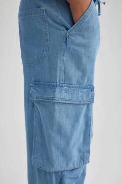 DeFacto Straight Fit Kargo Uzun Jean Pantolon -Tunik Style B1895AX 23HS NM28 06 01
