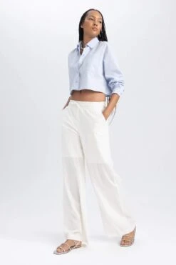 DeFacto Wide Leg Standart Pamuklu Pantolon -Tunik Style B4431AX 23HS ER105 03 01