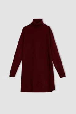 DeFacto Regular Fit Basic Boğazlı Yaka Triko Tunik 19 DeFacto Regular Fit Basic Boğazlı Yaka Triko Tunik -Tunik Style H6022AZ 22WN BR150 08 02