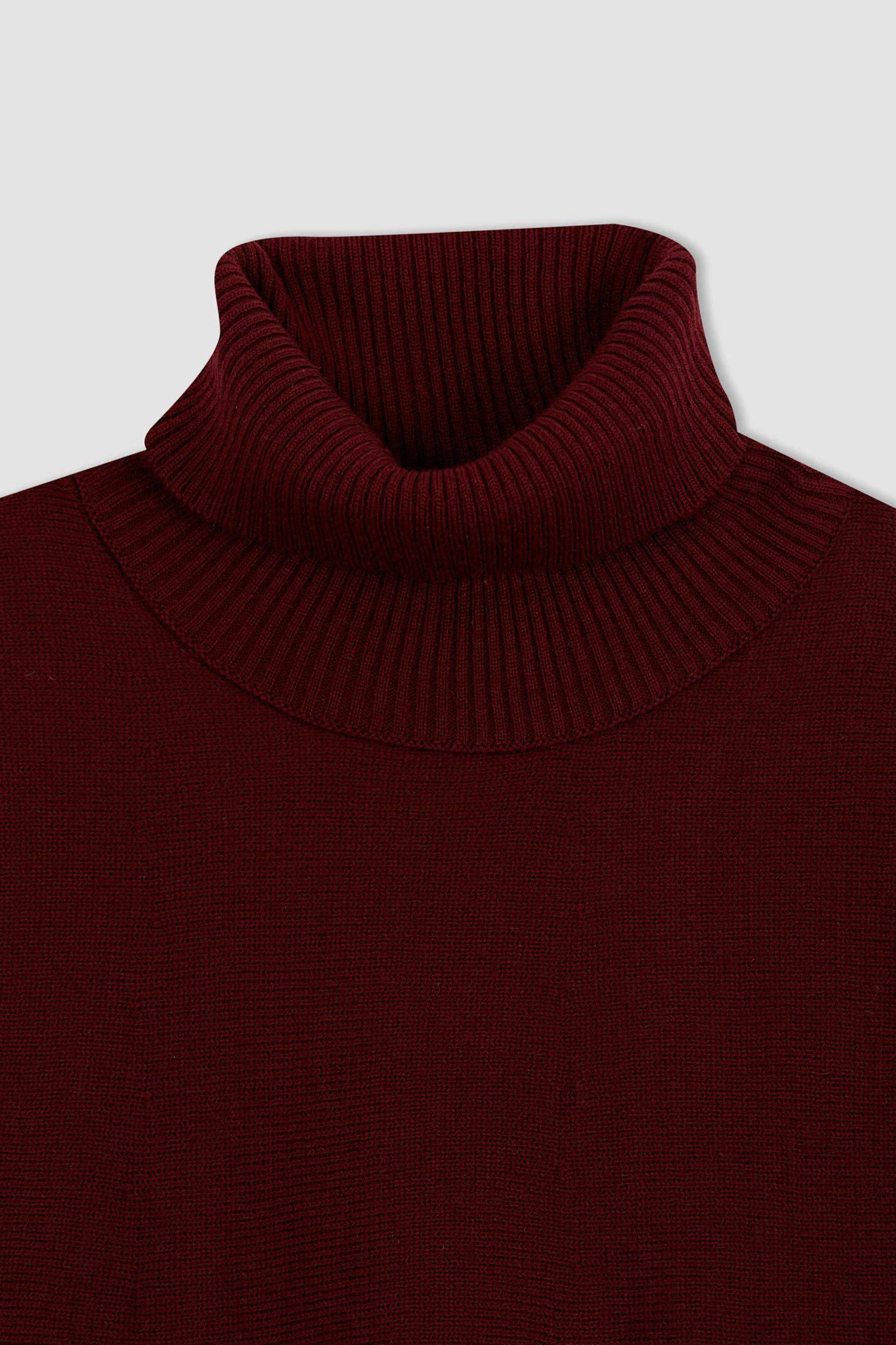 DeFacto Regular Fit Basic Boğazlı Yaka Triko Tunik 11 DeFacto Regular Fit Basic Boğazlı Yaka Triko Tunik – Bild 9