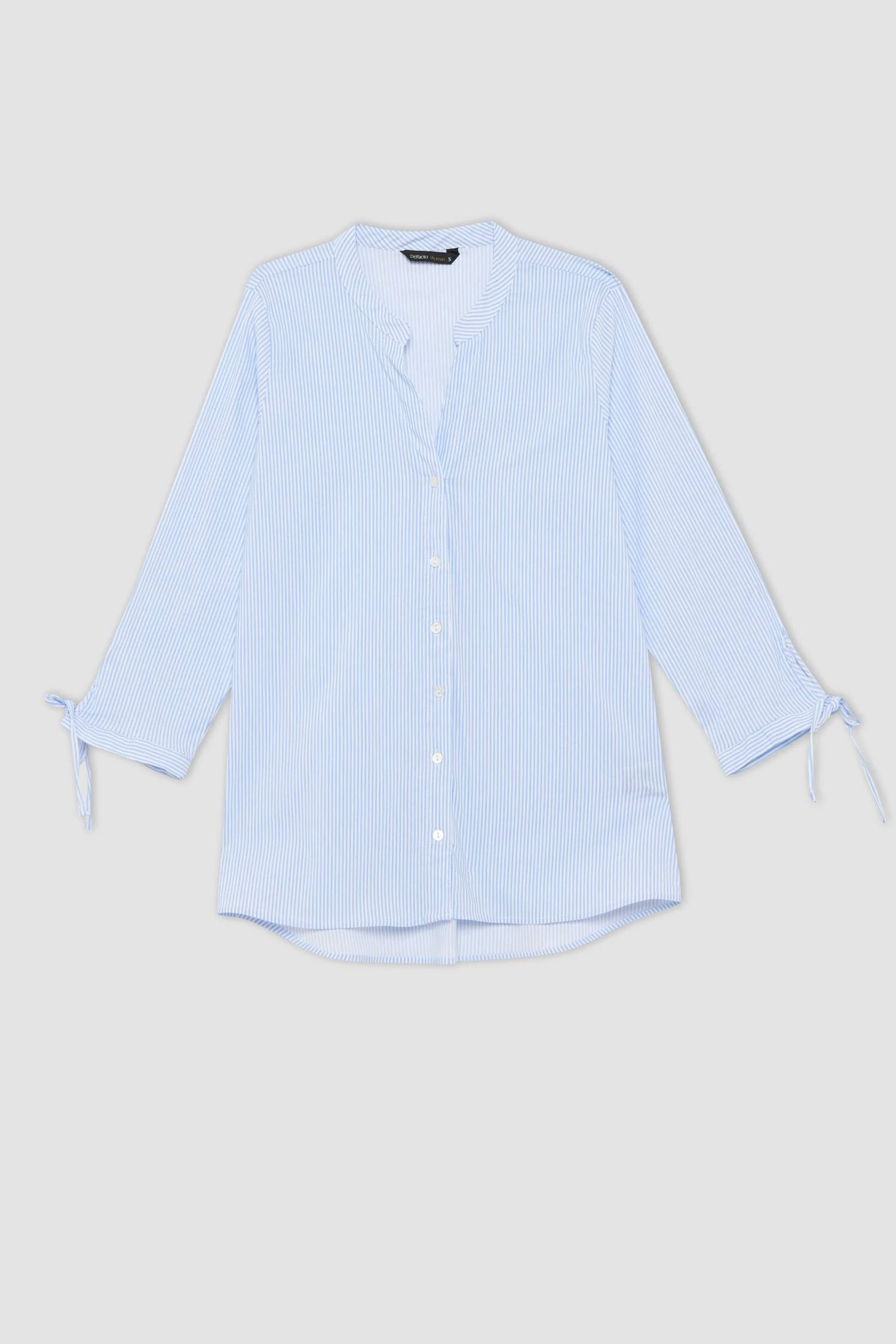 DeFacto Slim Fit Kolları Bağlama Detaylı Desenli Gömlek 7 DeFacto Slim Fit Kolları Bağlama Detaylı Desenli Gömlek – Bild 5