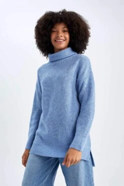 DeFacto Oversize Fit Balıkçı Yaka Tunik -Tunik Style J2247AZ 22WN BE303 03 02