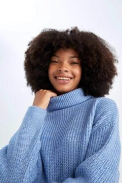 DeFacto Oversize Fit Balıkçı Yaka Tunik -Tunik Style J2247AZ 22WN BE303 04 01