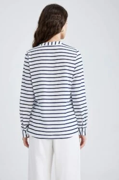 DeFacto Regular Fit Uzun Kollu %100 Pamuk Gömlek -Tunik Style L7967AZ 23SM IN95 05 01