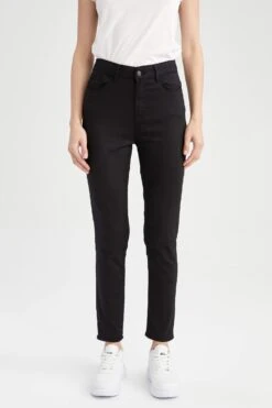 DeFacto Rebeca Yüksek Bel Gabardin Pantolon 14 DeFacto Rebeca Yüksek Bel Gabardin Pantolon -Tunik Style M0649AZ 22WN BK81 04 02