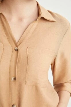 DeFacto Cepli Apoletli Gömlek Tunik -Tunik Style M9407AZ 21SP BN174 03 01