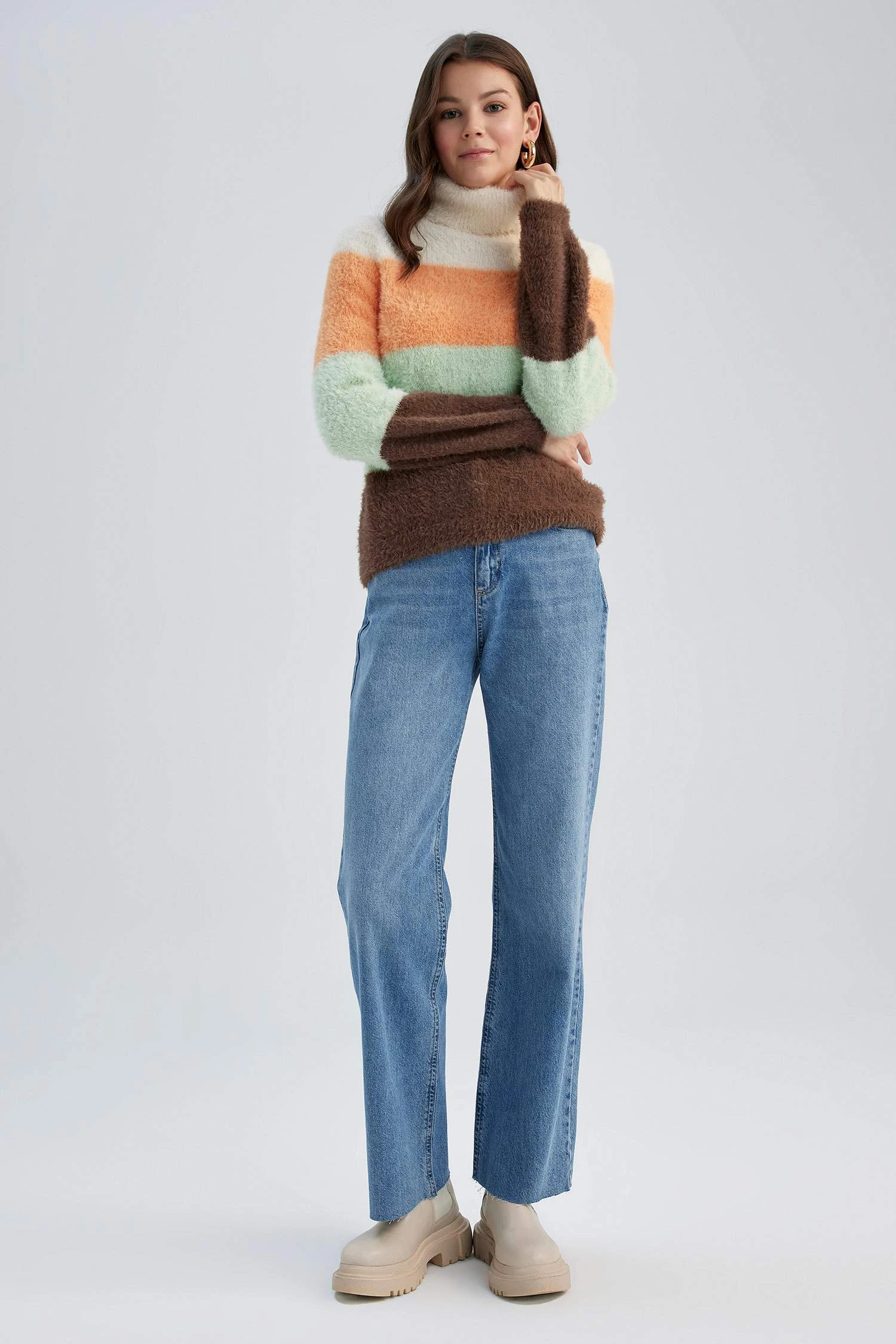 DeFacto Oversize Fit Balıkçı Yaka Kazak 4 DeFacto Oversize Fit Balıkçı Yaka Kazak – Bild 2