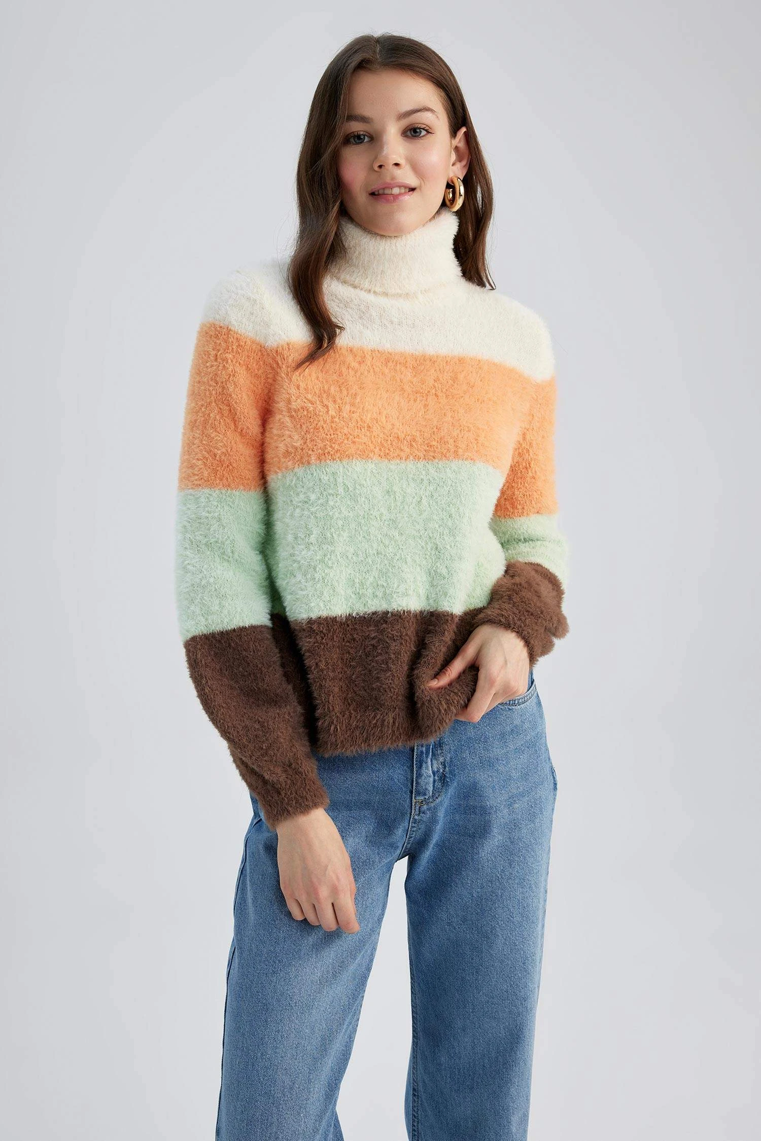 DeFacto Oversize Fit Balıkçı Yaka Kazak 5 DeFacto Oversize Fit Balıkçı Yaka Kazak – Bild 3