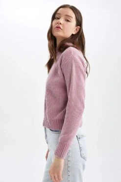 DeFacto Regular Fit Yarım Balıkçı Yaka Kazak 14 DeFacto Regular Fit Yarım Balıkçı Yaka Kazak -Tunik Style R1347AZ 22WN PN180 04 02