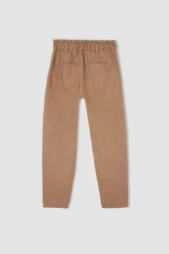 DeFacto Paperbag Yüksek Bel Dokuma %100 Pamuk Pantolon -Tunik Style S2790AZ 22SP BN153 10 01