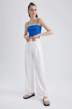 DeFacto Geniş Paça Normal Bel Cepli Pantolon -Tunik Style T5417AZ 23SP ER105 04 03