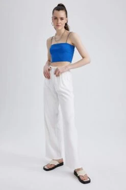 DeFacto Geniş Paça Normal Bel Cepli Pantolon -Tunik Style T5417AZ 23SP ER105 07 02