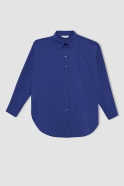 DeFacto Oversize Fit Gömlek Yaka Poplin Uzun Kollu %100 Pamuk Tunik 15 DeFacto Oversize Fit Gömlek Yaka Poplin Uzun Kollu %100 Pamuk Tunik -Tunik Style T5494AZ 22AU BE413 06 01